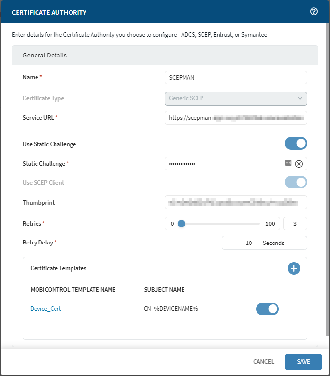 A Modern PKI Solution for SOTI MobiControl Users
